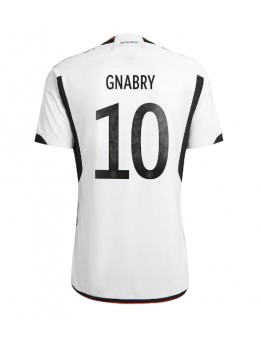 Moški Nogometna dresi replika Nemčija Serge Gnabry #10 Domači SP 2022 Kratek rokav